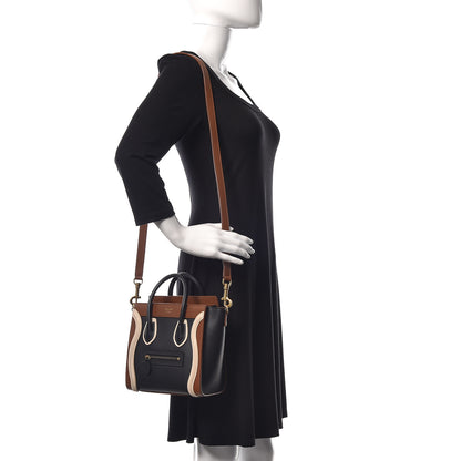 Celine Satin Calfskin Nano Tri-Color Luggage 2 of 15