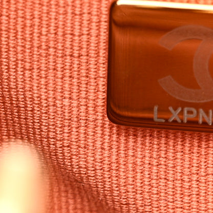 Chanel Calfskin Quilted Small CC Chain Bucket Backpack Orange 7 of 10