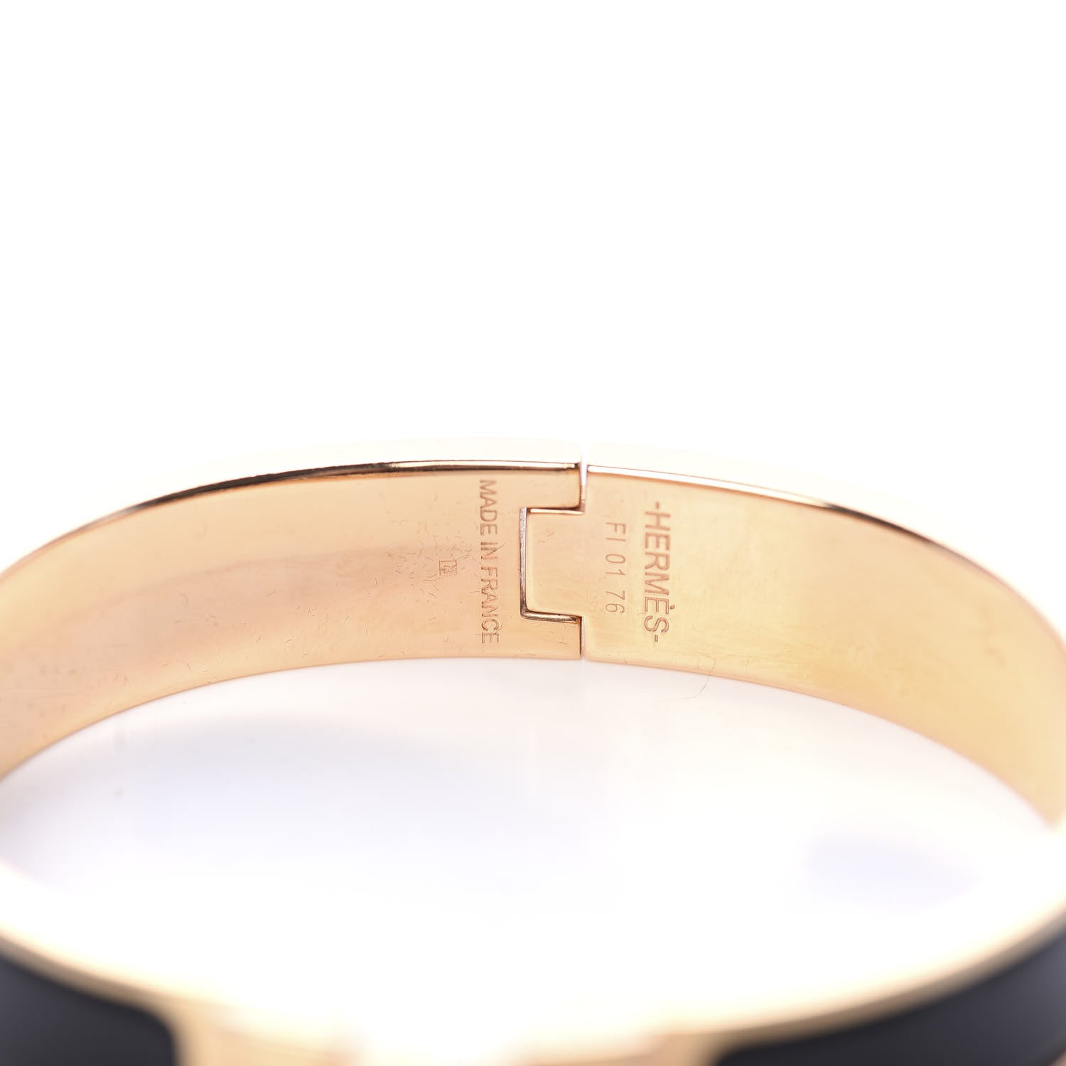 Hermes Enamel Narrow Clic Clac H Bracelet PM Black 4 of 5