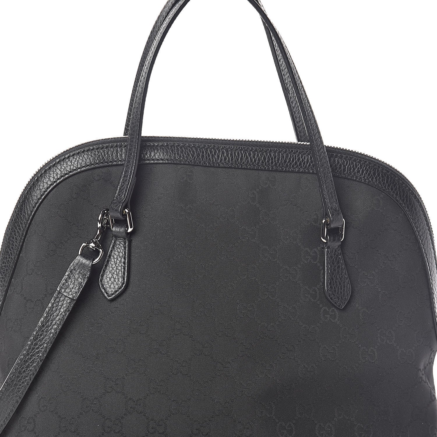 Gucci Monogram Medium Dome Bag Black 7 of 9