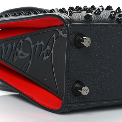Christian Louboutin Calfskin Spikes Loubinthesky Mini Paloma Black 9 of 10