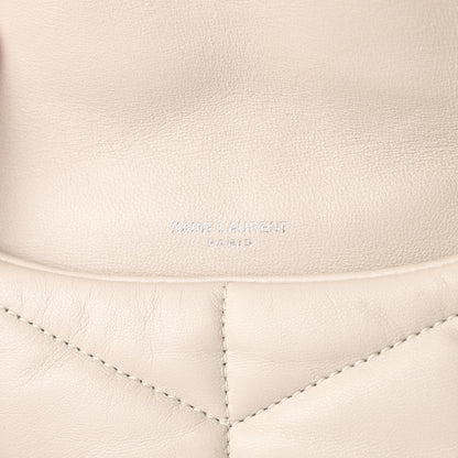 Saint Laurent Lambskin Quilted Toy Loulou Puffer Monogram Chain Satchel Crema Soft 6 of 10