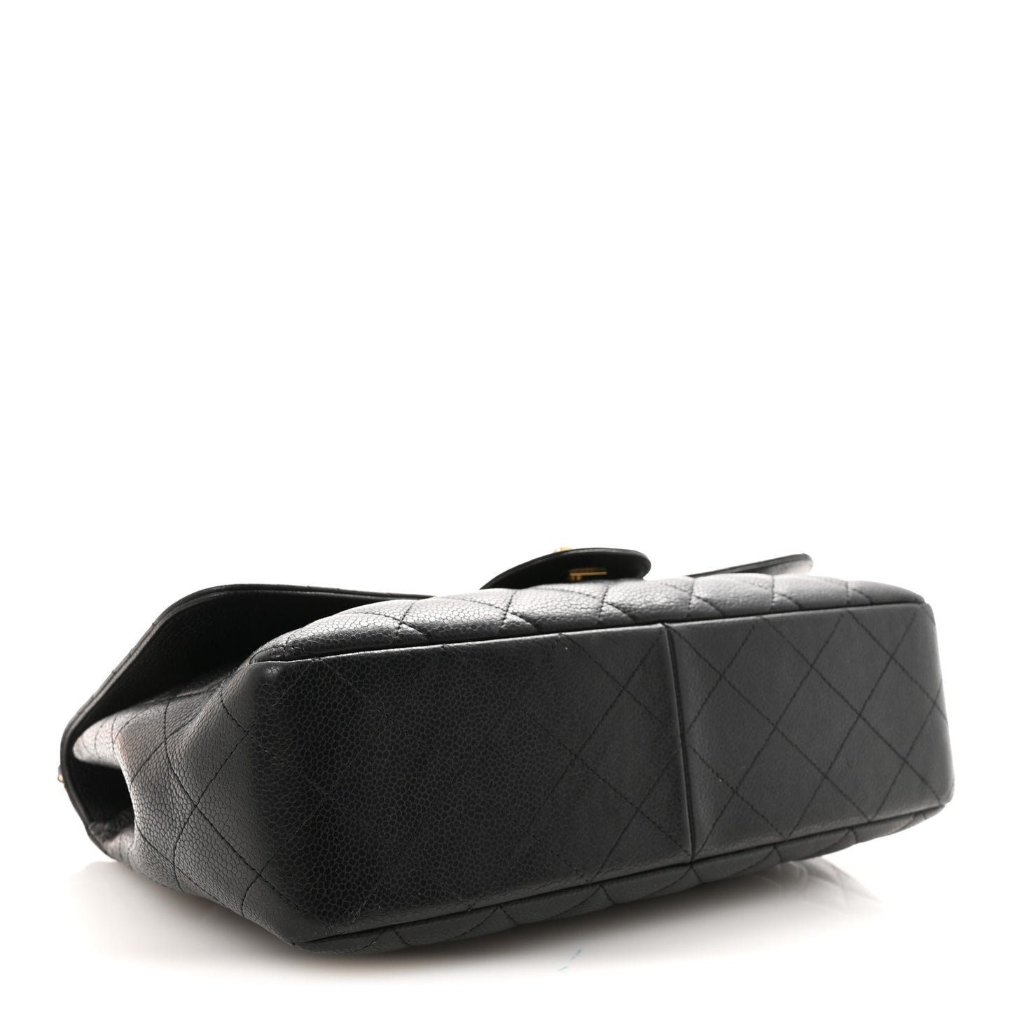Caviar Quilted Jumbo Single Flap Black