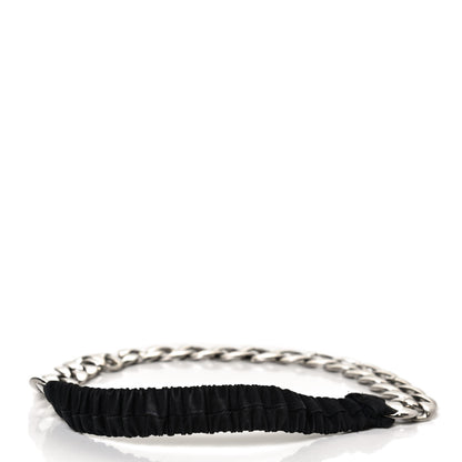 Chanel Canvas Chain CC Headband Black Silver 2 of 5
