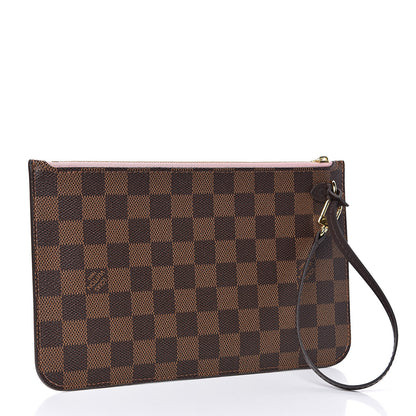 Louis Vuitton Damier Ebene Neverfull MM GM Pochette Rose Ballerine 3 of 6