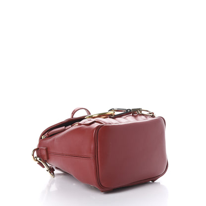 Chloe Calfskin Quilted Mini Faye Backpack Dahlia Red 3 of 12