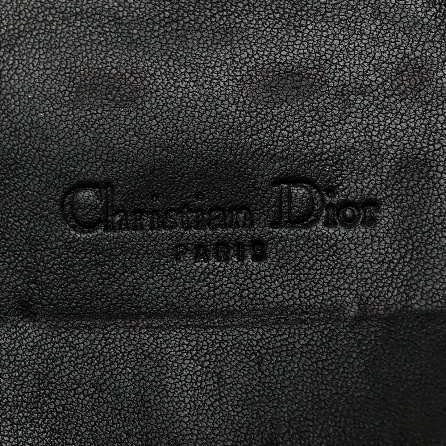 Patent Cannage Miss Dior Chain Wallet Black