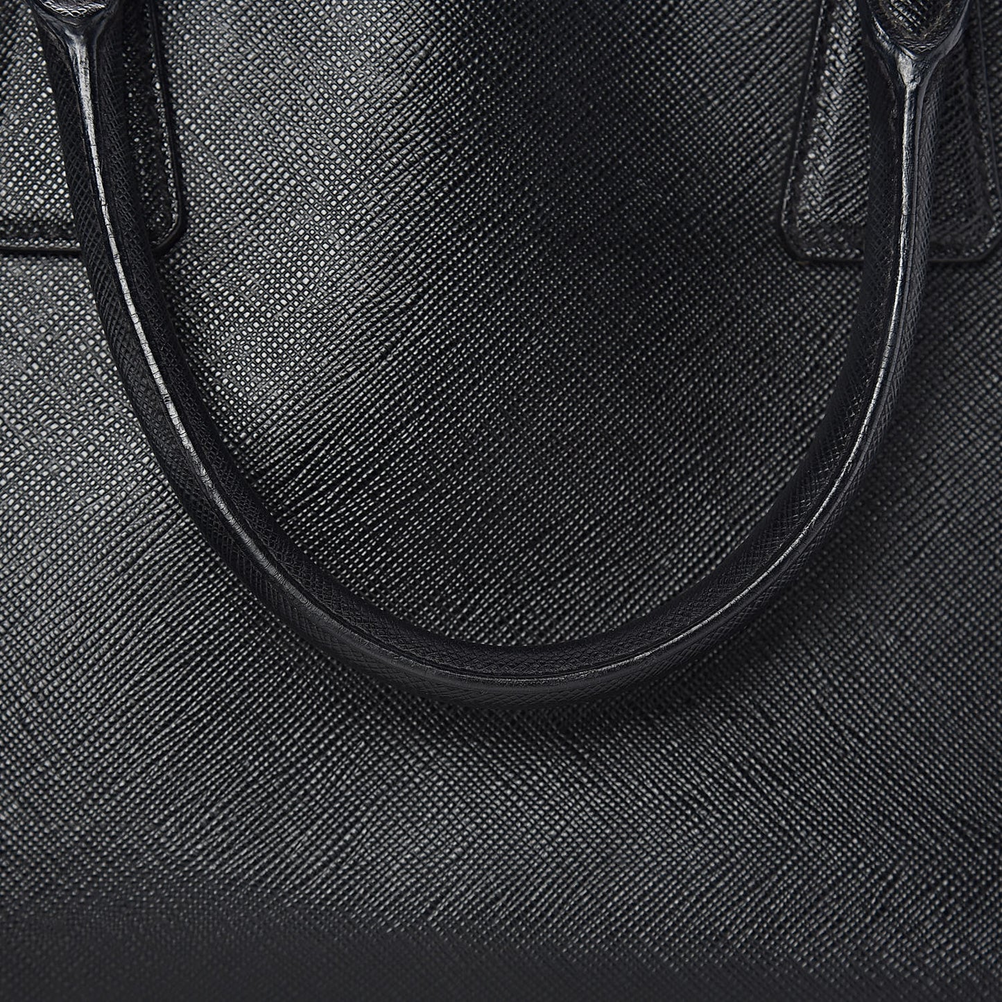 Saffiano Small Galleria Double Zip Tote Black