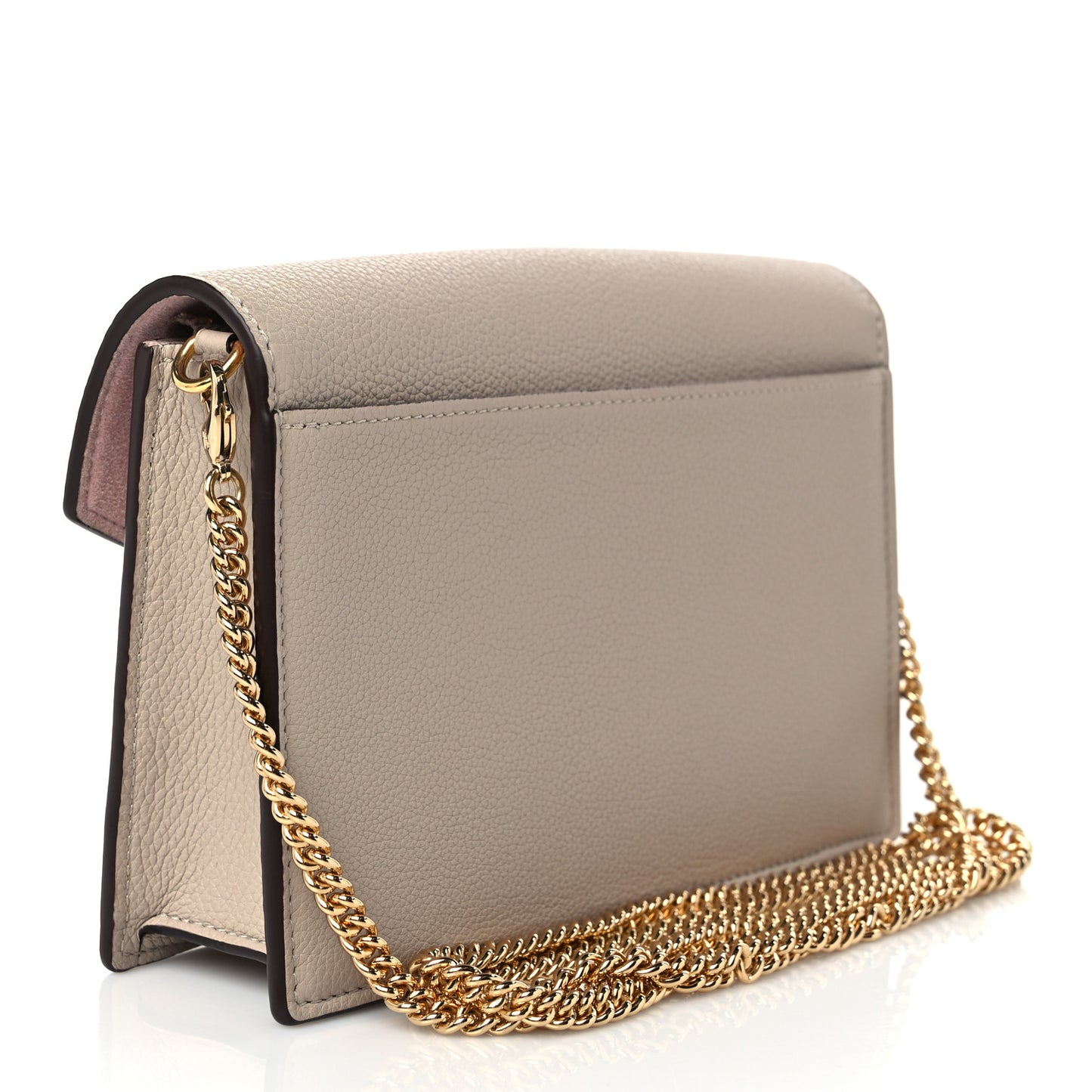 Soft Calfskin My Lockme Chain Pochette Greige