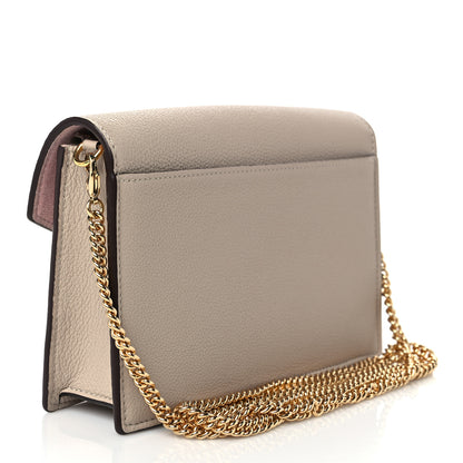 Louis Vuitton Soft Calfskin My Lockme Chain Pochette Greige 3 of 8