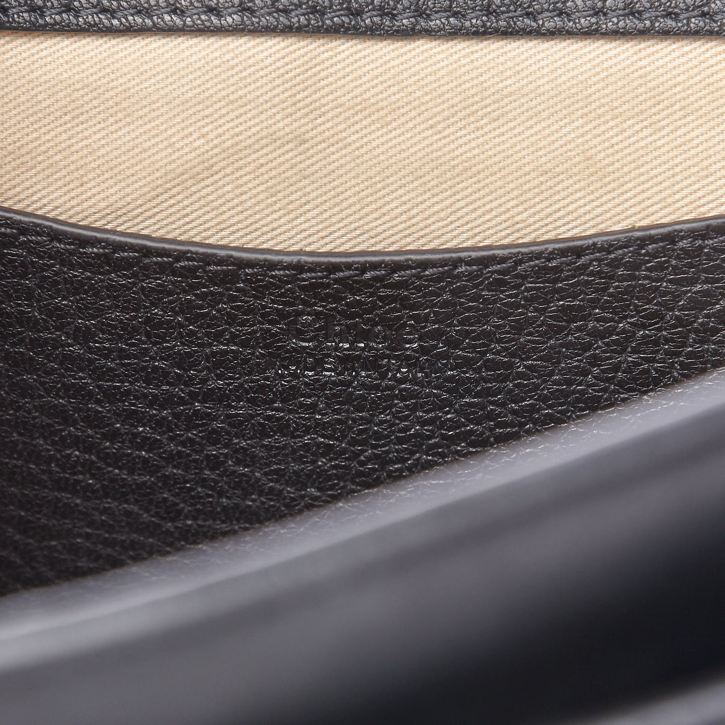 Grained Calfskin Large Tess Bag Black