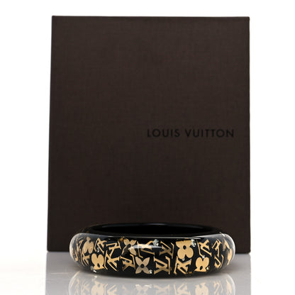 Louis Vuitton Resin Swarovski Small Inclusion Bracelet GM Black 3 of 3
