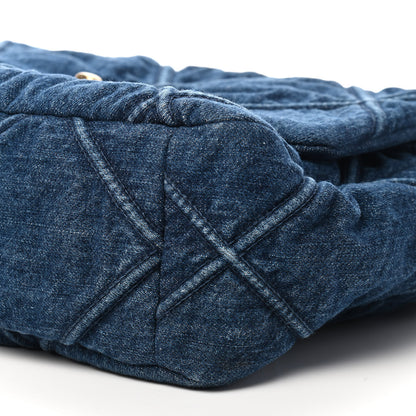 Chanel Denim Quilted Large Chanel 19 Flap Blue 9 of 9