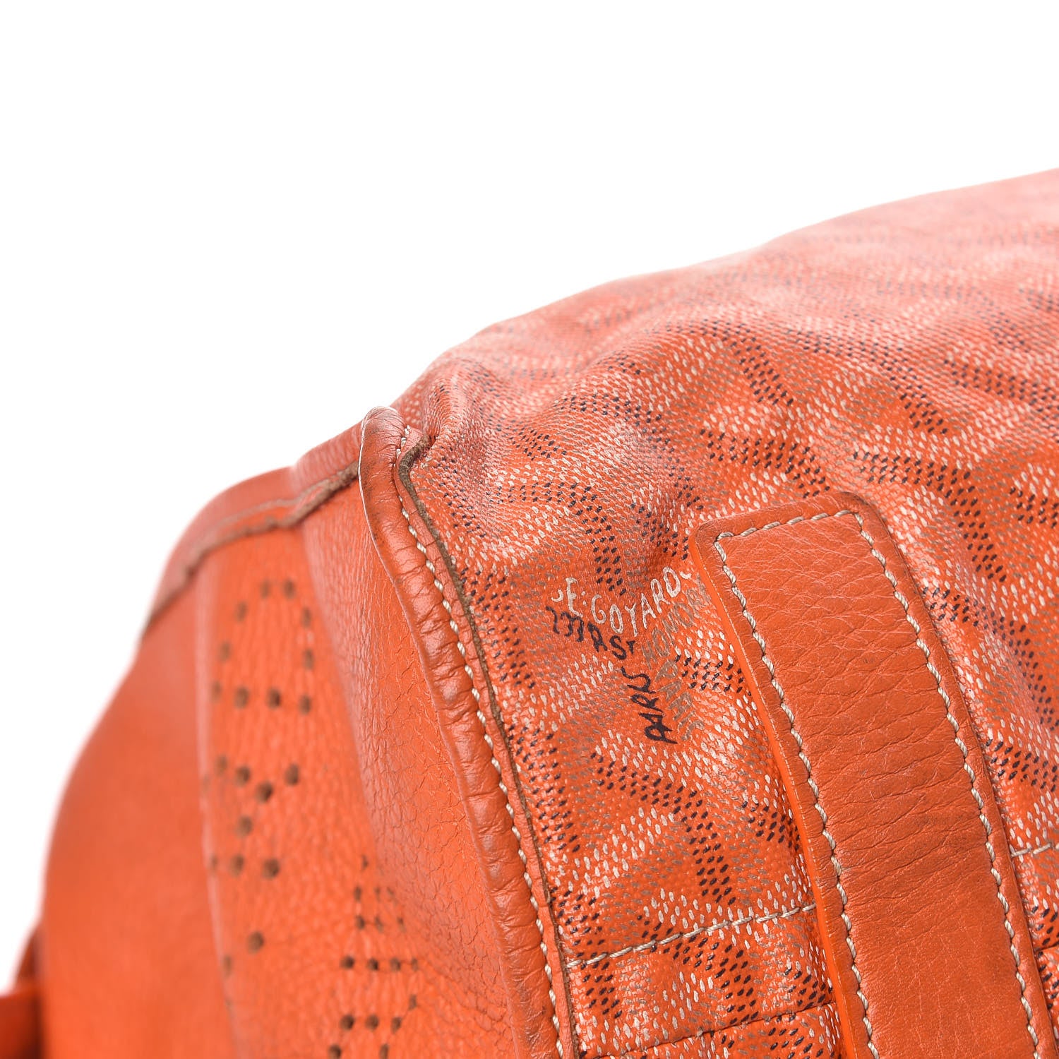 Goyard Goyardine Sac Hardy Pet Carrier PM Orange 18 of 36