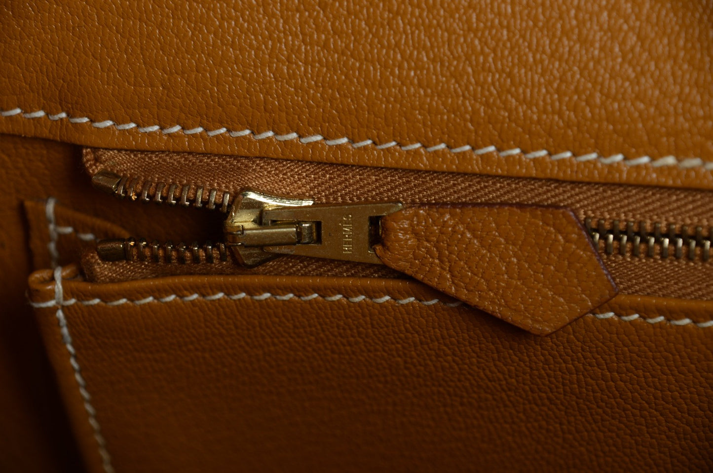 Chevre De Coromandel Birkin 35 Caramel