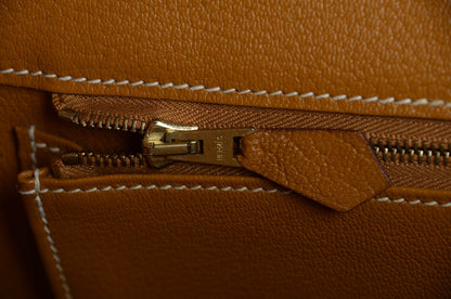 Hermes Chevre De Coromandel Birkin 35 Caramel 14 of 22