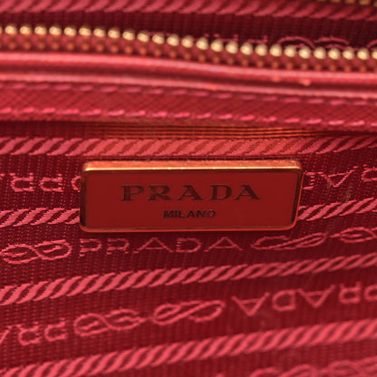Prada Saffiano Small Galleria Double Zip Rosso 7 of 17