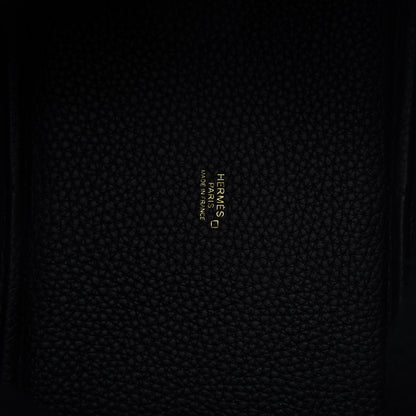 Hermes Taurillon Clemence Matte Alligator Picotin Lock Touch 18 PM Black 8 of 10