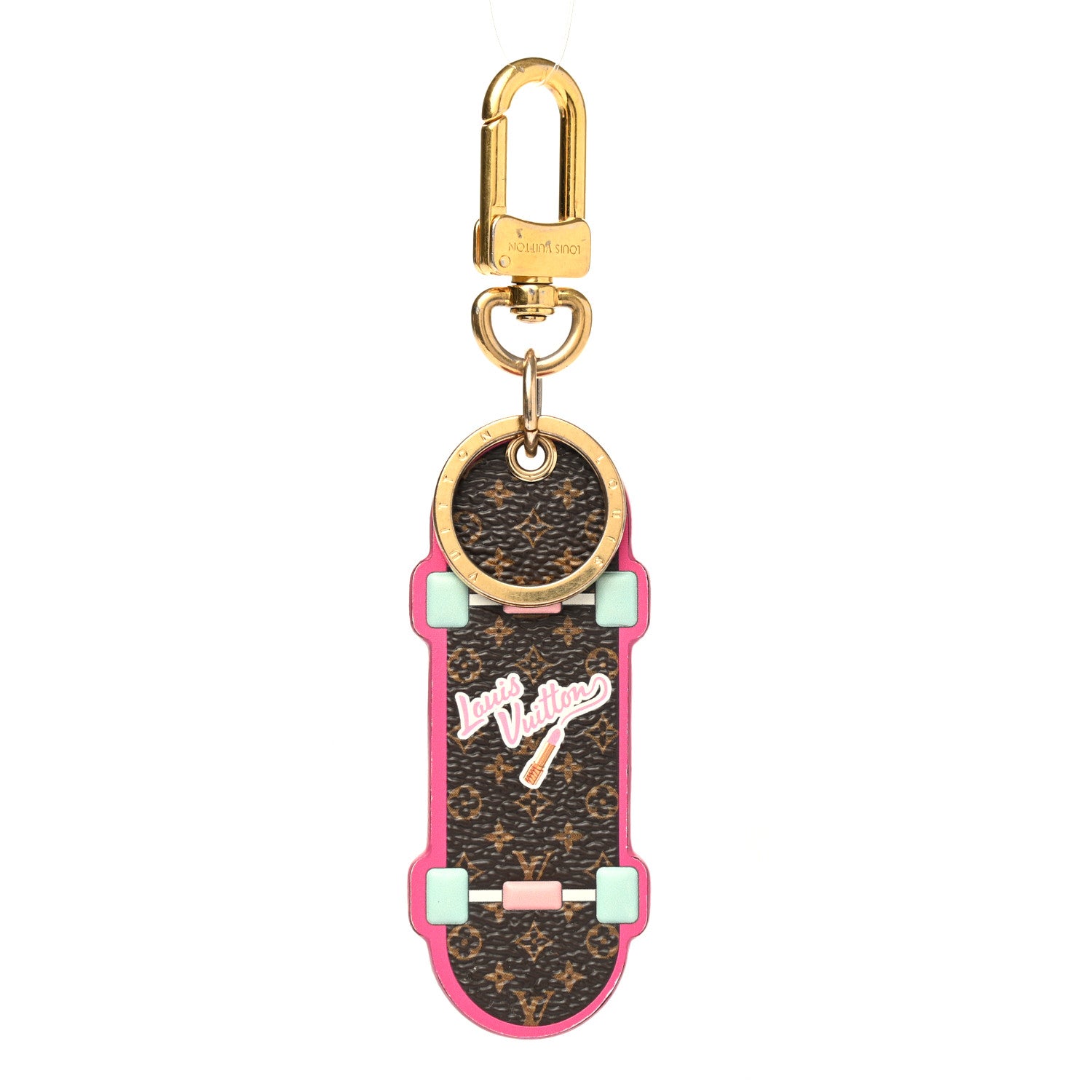 Louis Vuitton Monogram Skateboard Bag Charm Key Holder 1 of 4