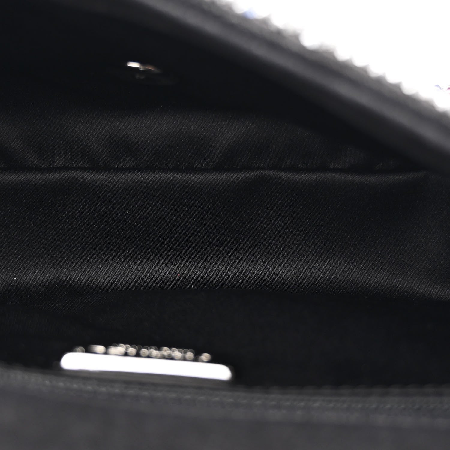 Chanel Suede Calfskin Crystal Mini Single Flap Multicolor 5 of 10