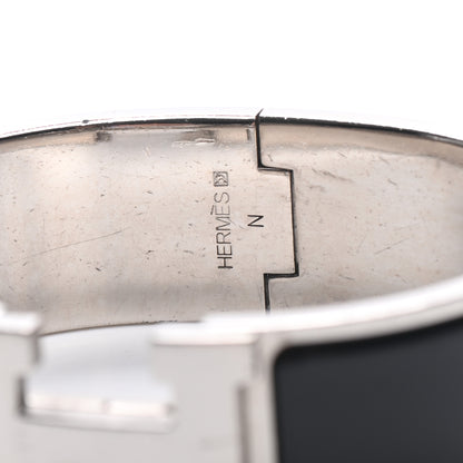 Hermes Enamel Wide Clic Clac H Bracelet PM Black 4 of 9