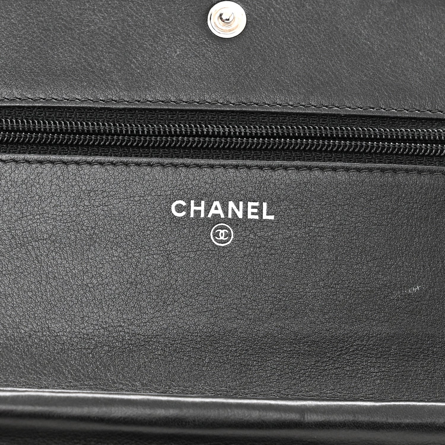 Chanel Caviar Sevruga Wallet On Chain WOC Black 6 of 15