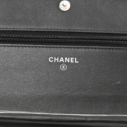 Chanel Caviar Sevruga Wallet On Chain WOC Black 6 of 15