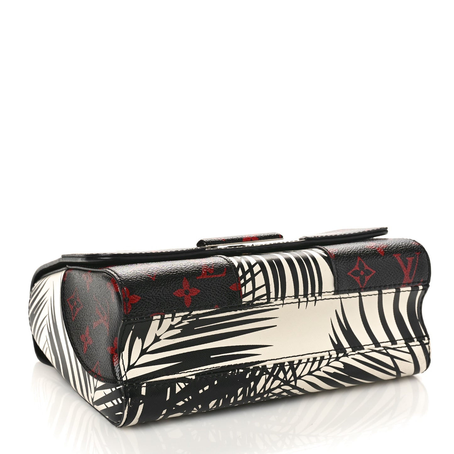 Monogram Infrarouge Palm Twist Shoulder Bag MM Black White
