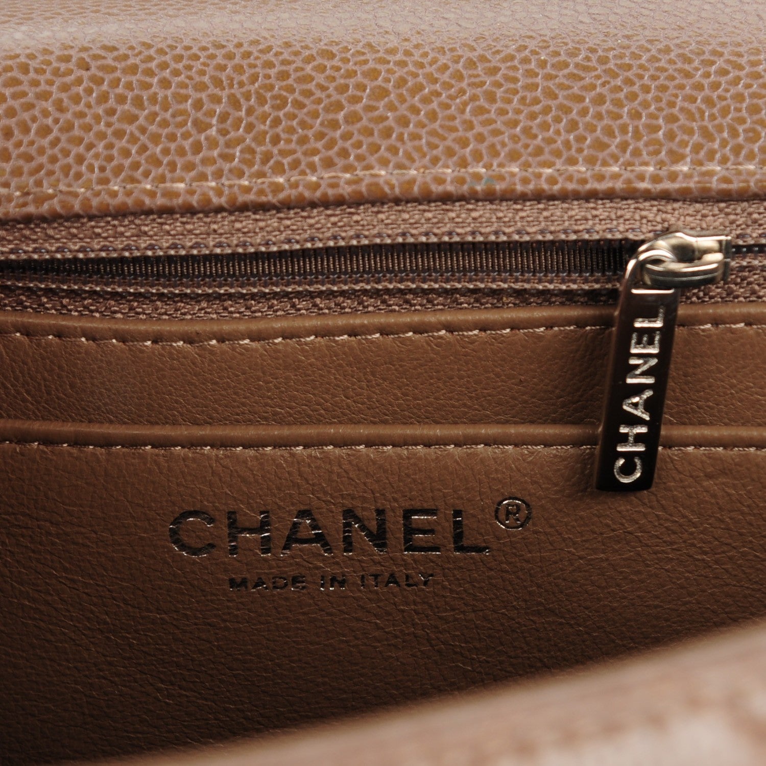 Chanel Caviar Quilted Jumbo Single Flap Brown 7 of 9