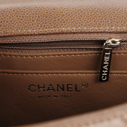 Chanel Caviar Quilted Jumbo Single Flap Brown 7 of 9
