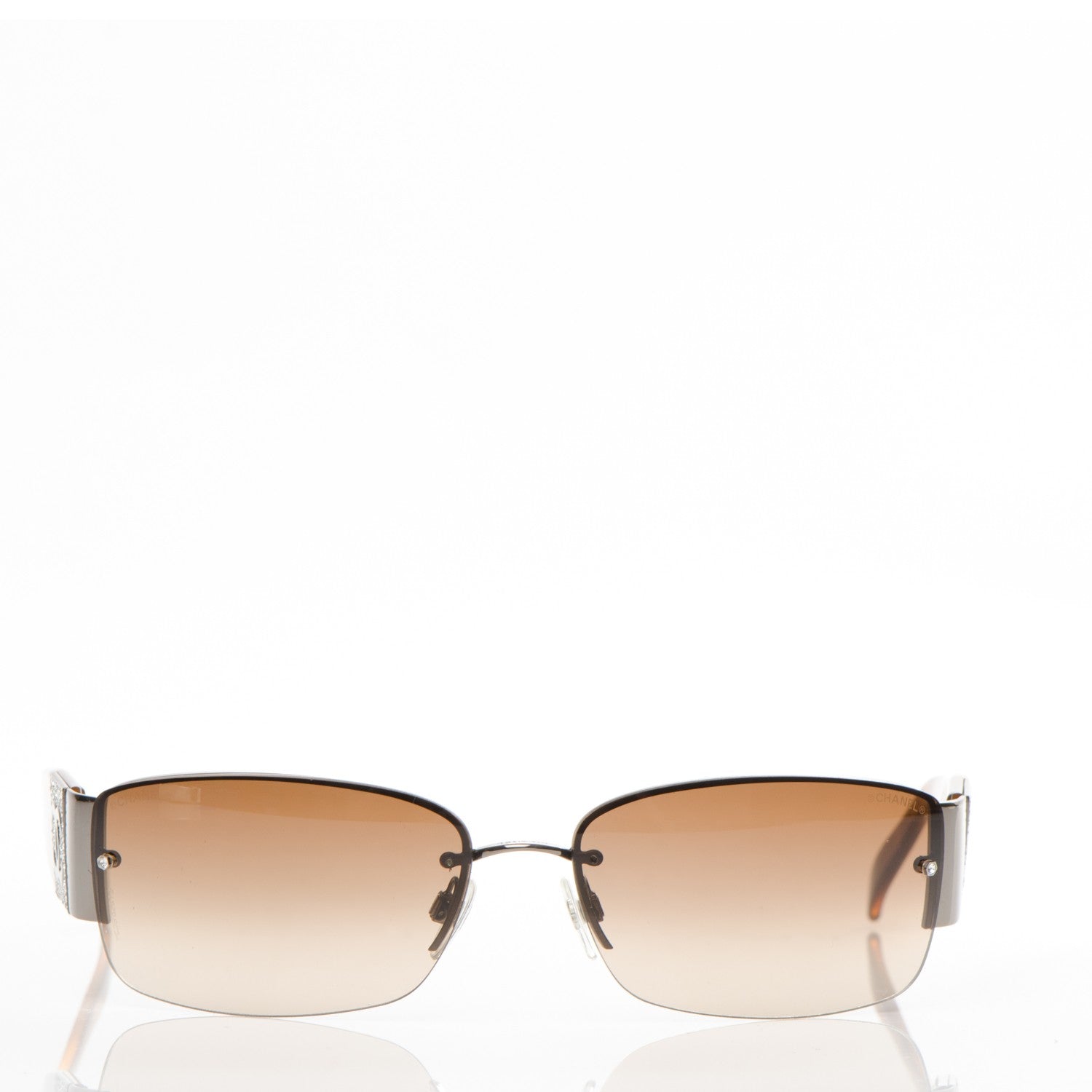 Chanel Crystal CC Sunglasses 4117-B Tortoise 6 of 6