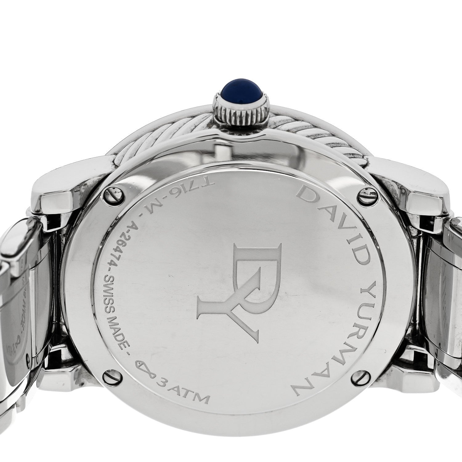 David Yurman Stainless Steel Diamond Mother of Pearl 38mm Classic Quartz Watch 4 of 4