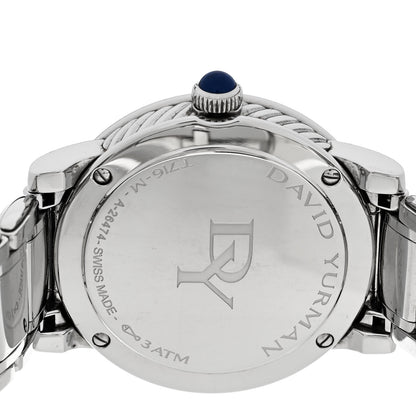 David Yurman Stainless Steel Diamond Mother of Pearl 38mm Classic Quartz Watch 4 of 4