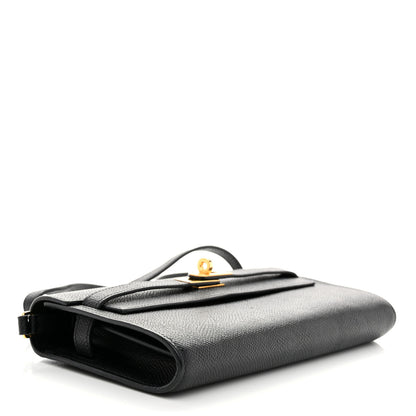 Hermes Epsom Kelly Wallet To Go Black 4 of 9