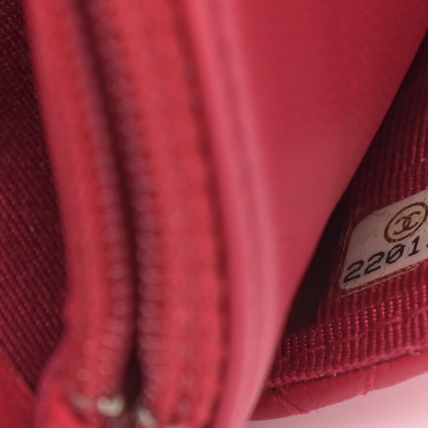 Chanel Lambskin Quilted Wallet On Chain WOC Dark Pink 7 of 15