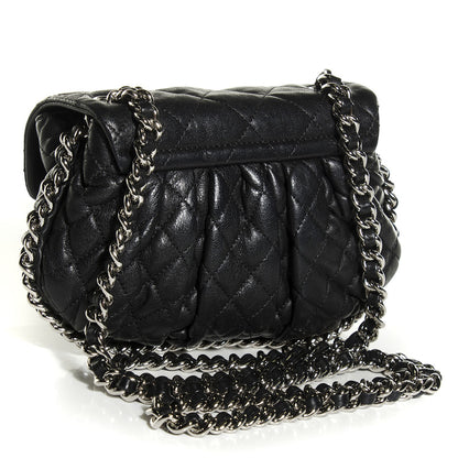 Chanel Washed Lambskin Mini Chain Around Messenger Black 3 of 7