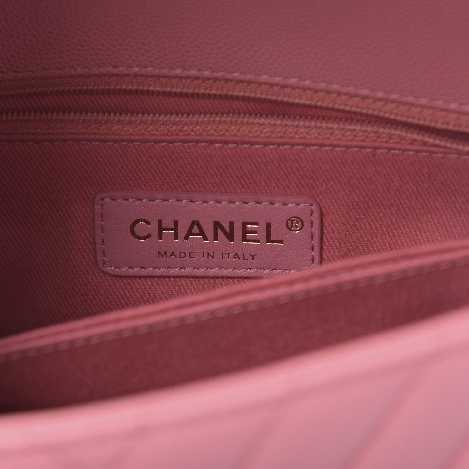 Chanel Caviar Chevron Quilted Mini Coco Handle Flap Pink 6 of 10