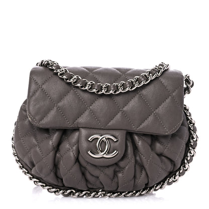 Chanel Washed Lambskin Quilted Mini Chain Around Flap Taupe 1 of 19