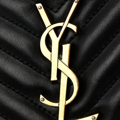 Saint Laurent Calfskin Matelasse Monogram Lou Camera Bag Black 15 of 25