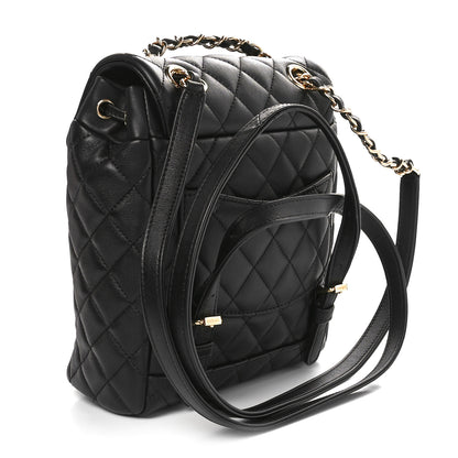 Chanel Calfskin Quilted Mini Urban Spirit Backpack Black 2 of 11