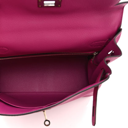 Hermes Togo Kelly Retourne 28 Rose Pourpre 5 of 10