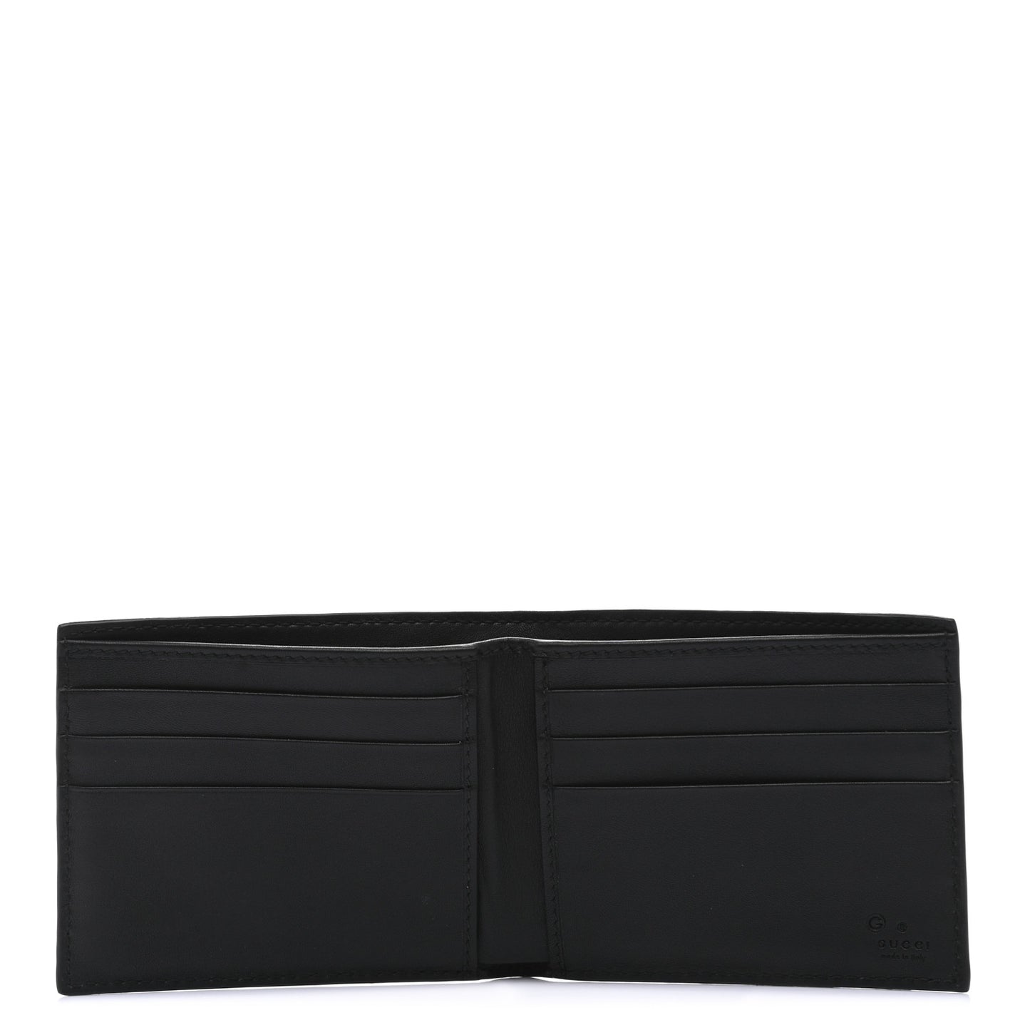 Microguccissima Bi-Fold Wallet Black