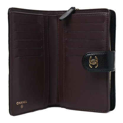 Chanel Caviar Quilted Zipped Pocket Wallet Black 4 of 9
