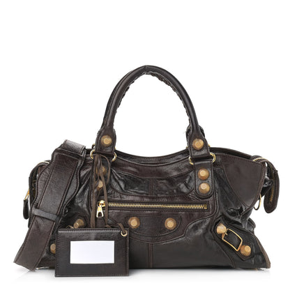 Balenciaga Chevre Giant 21 Gold Hardware Part Time Dark Brown 1 of 15