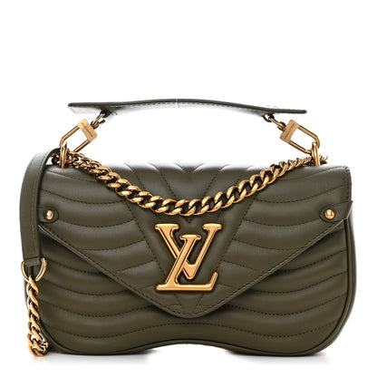 Louis Vuitton Calfskin New Wave Chain MM Kaki 1 of 10