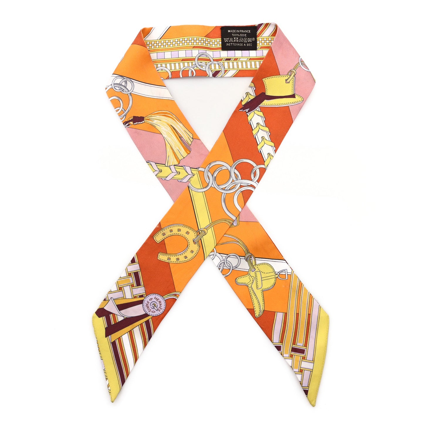 Silk Brides et Gris Twilly Orange Jaune Rose