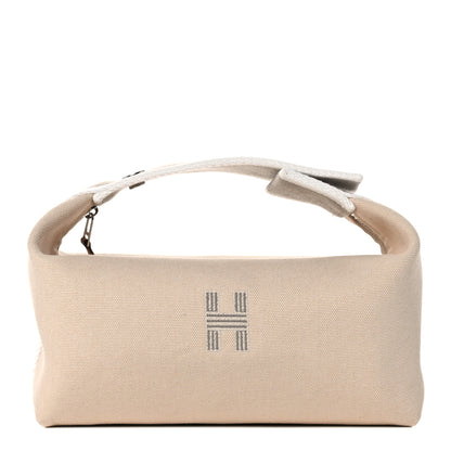 Hermes Canvas Small Bride-A-Brac Pouch Natural 1 of 9