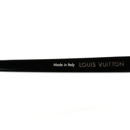 Louis Vuitton Acetate LV Signature Square Round Sunglasses Z2381U Black 9 of 18