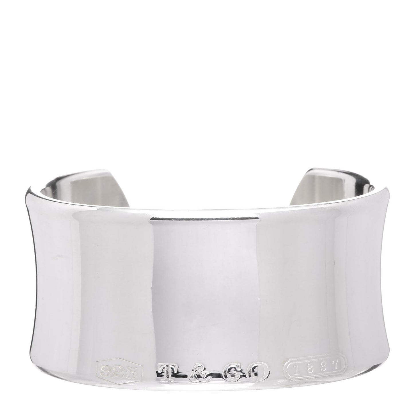 Sterling Silver Wide 1837 Cuff Bracelet
