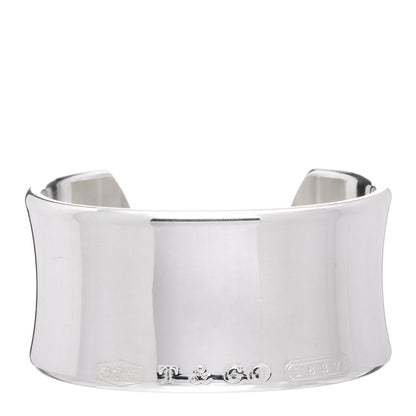 Tiffany Sterling Silver Wide 1837 Cuff Bracelet 1 of 4